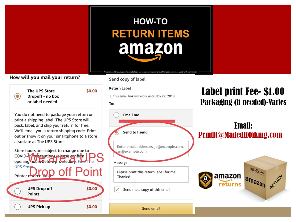 Package DropOffs King, NC Goin Postal